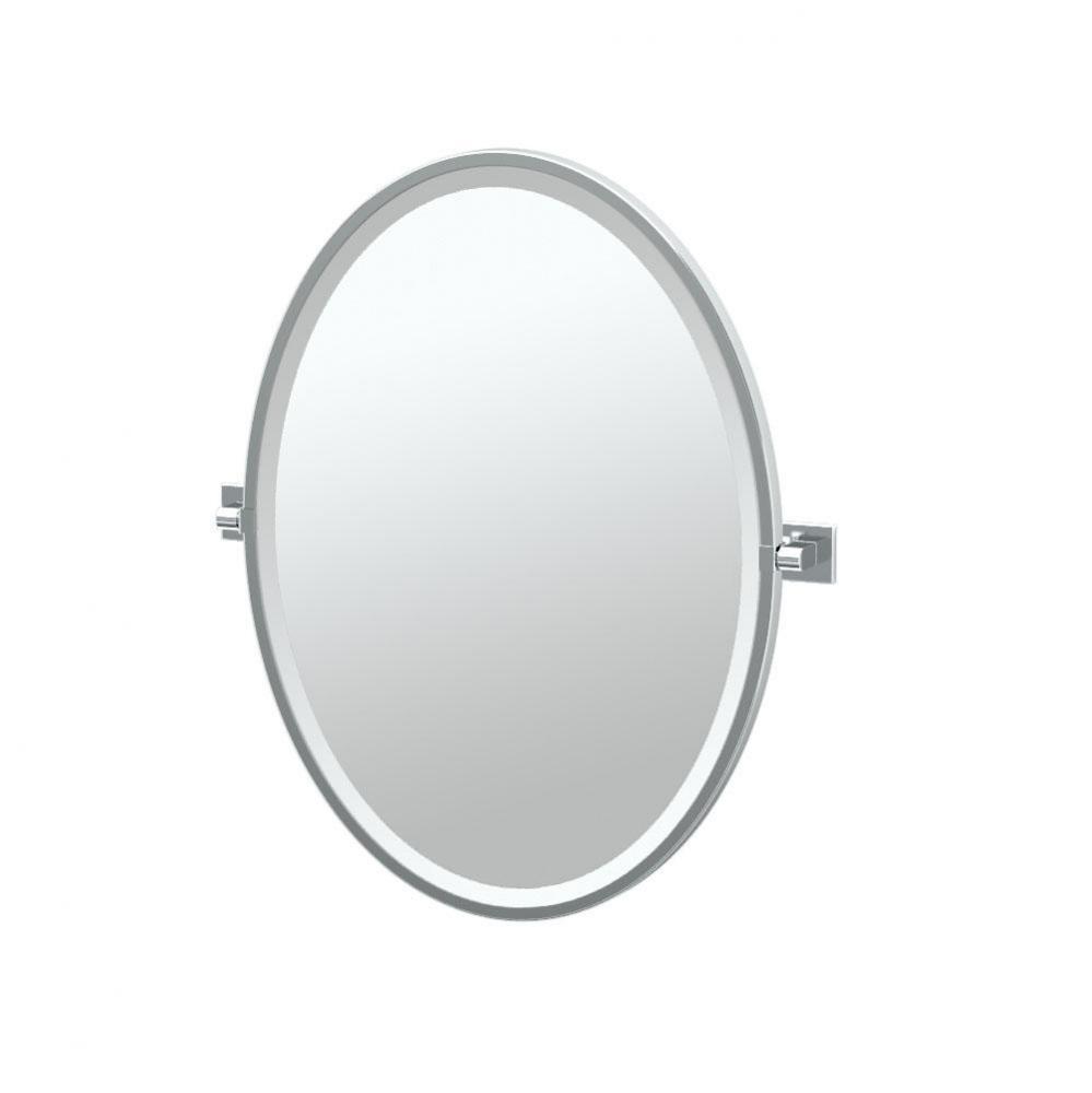 ELEVATE,FRAMED OVAL MIRROR,CHR