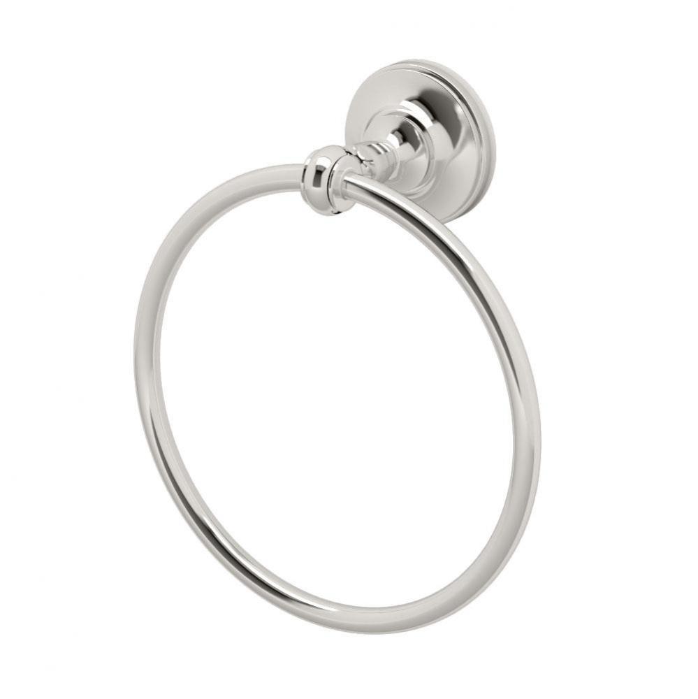 Tavern Towel Ring, Polished Nickel