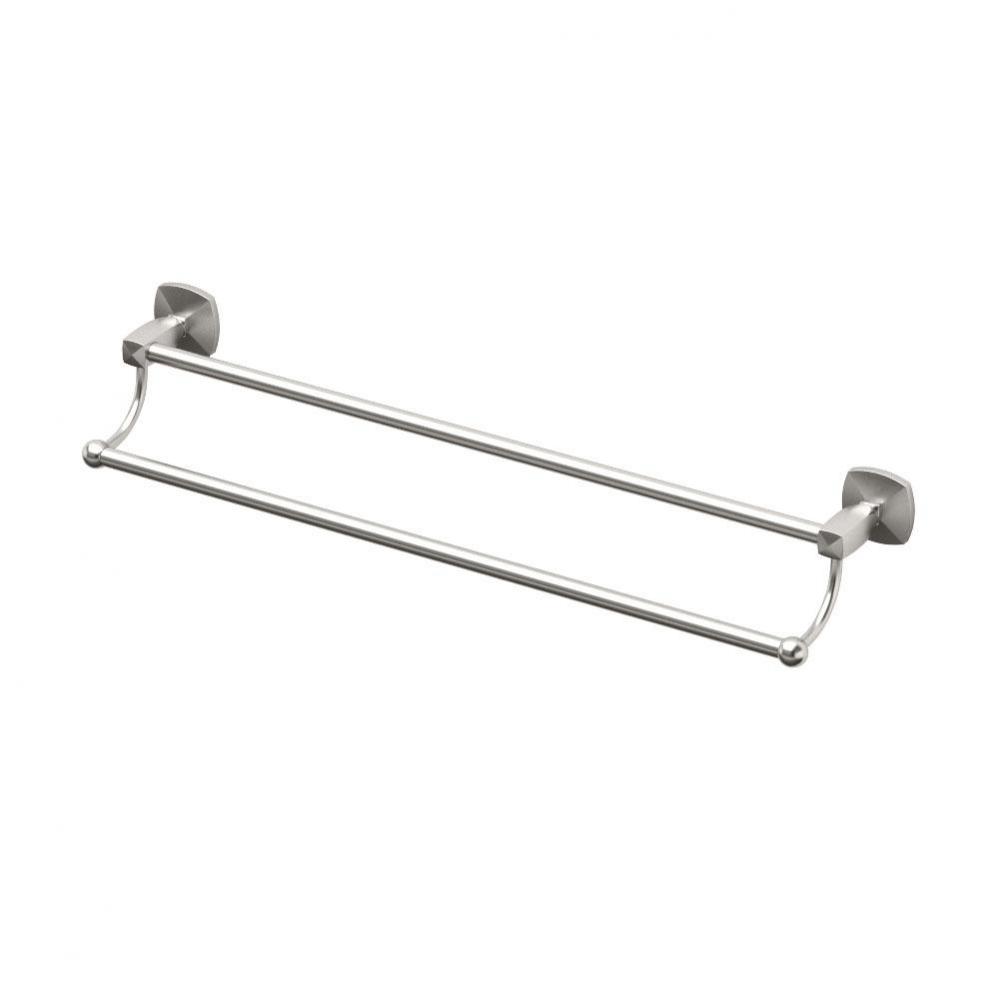 Jewel 24'' L Double Towel Bar, Satin Nickel