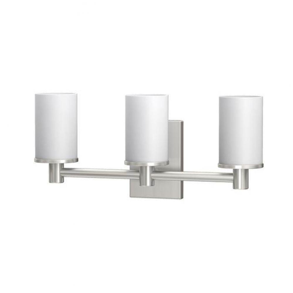 Modern Farmhouse Triple Sconce, Satin Nickel