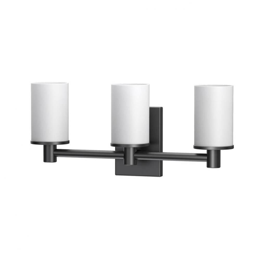 Modern Farmhouse Triple Sconce, Matte Black