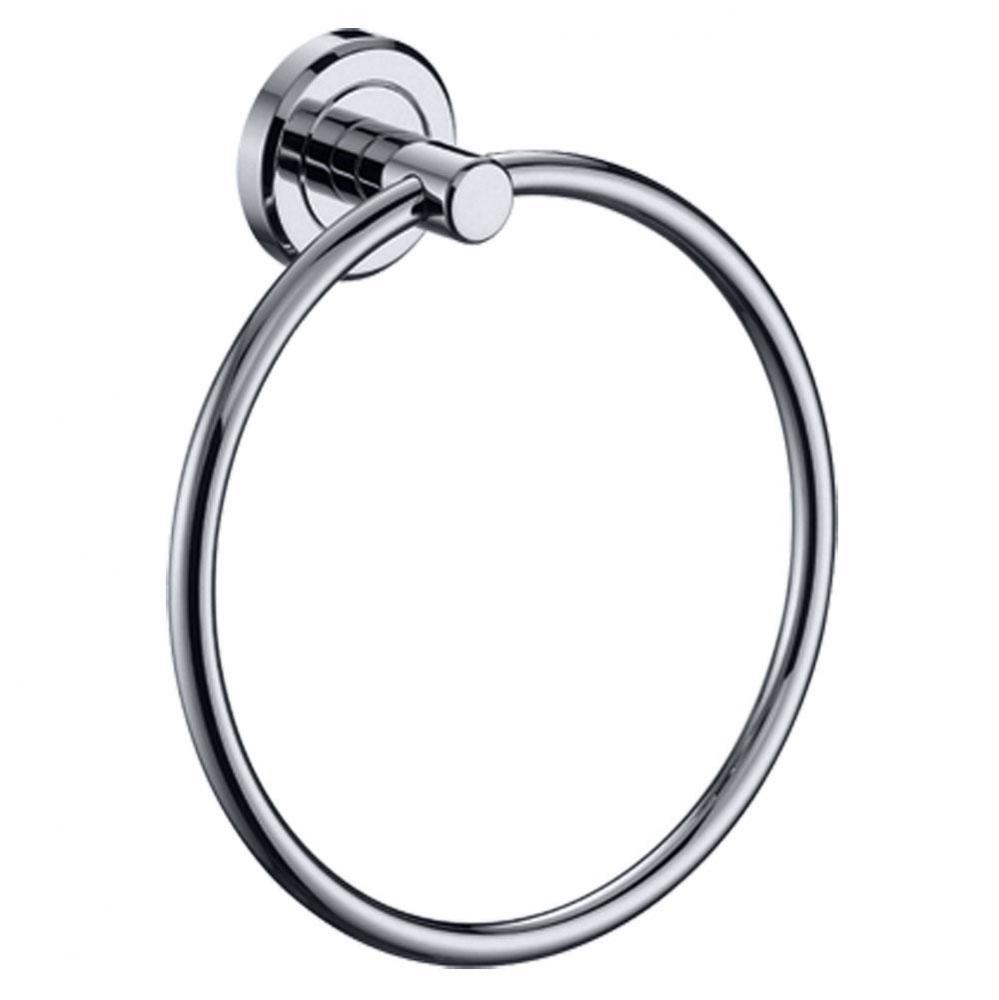 Latitude Towel Ring, Chrome
