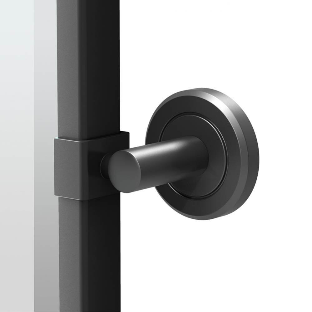 Latitude 32.5''H Framed Rectangle Mirror Matte Black