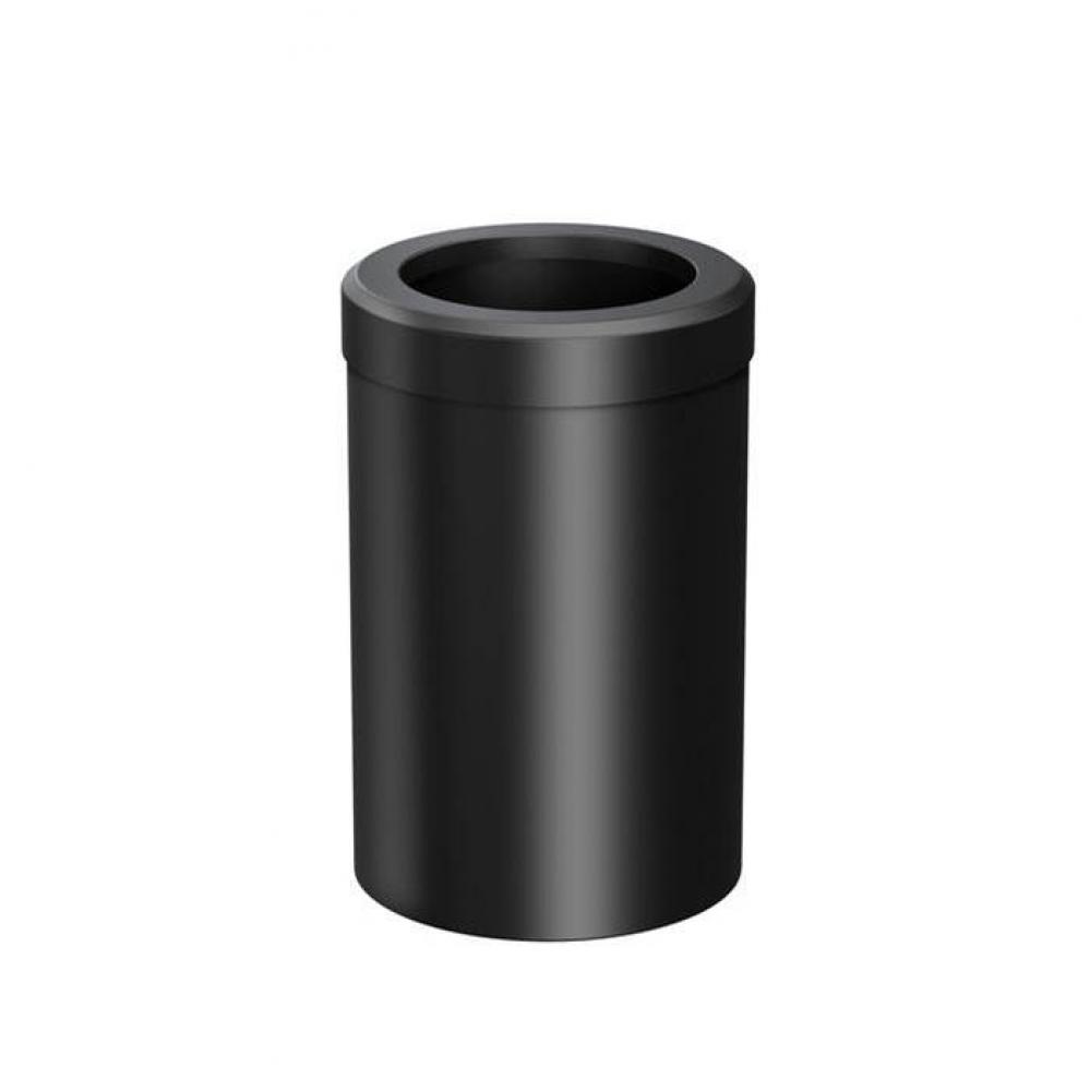 Wastebasket Round 11.875''H, Matte Black