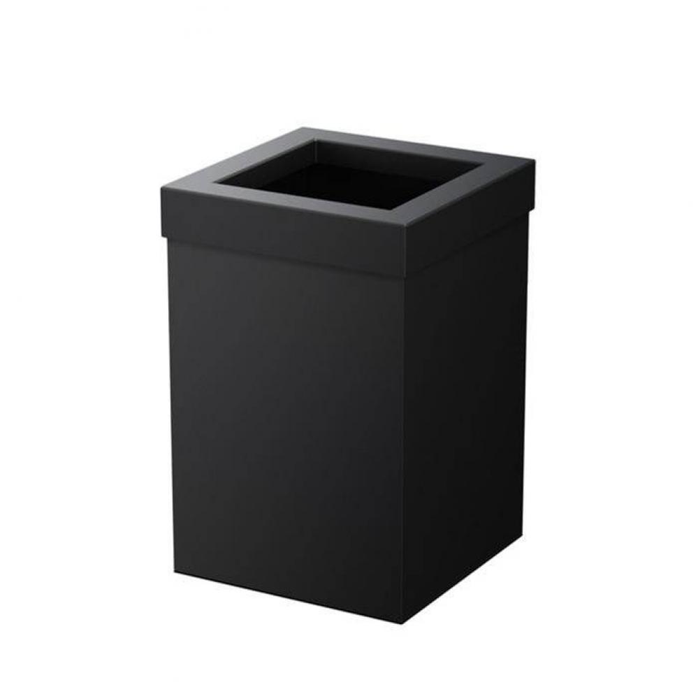 Wastebasket Square 11.875''H, Matte Black