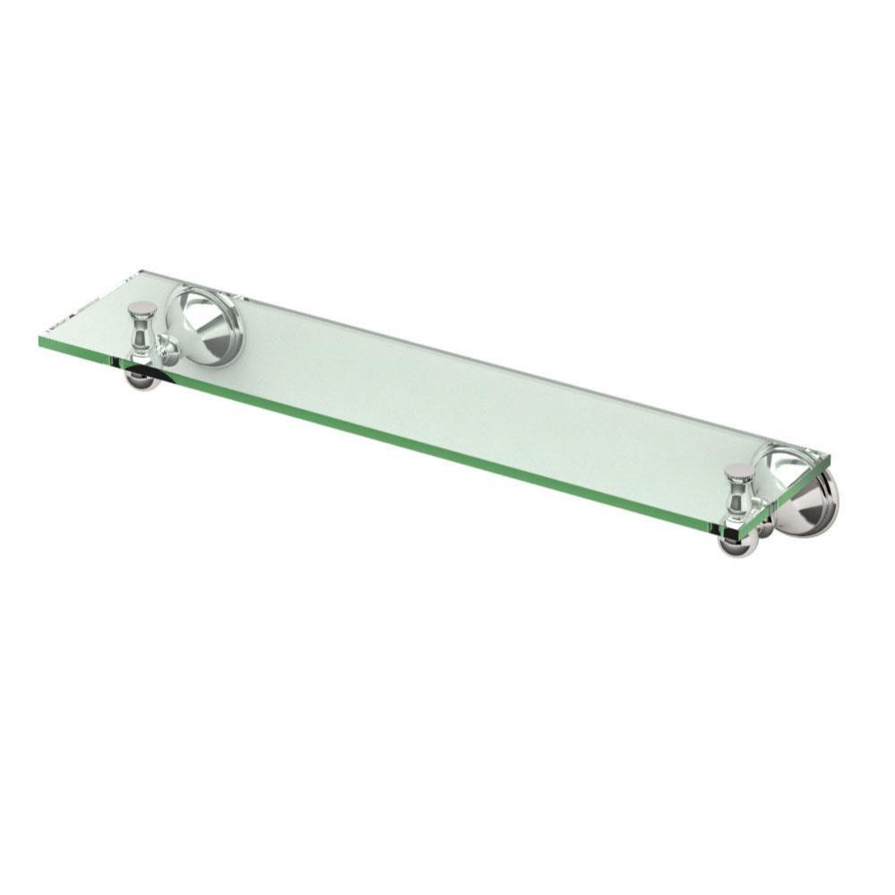 Laurel Ave 20.13'' L Glass Shelf, Polished Nickel