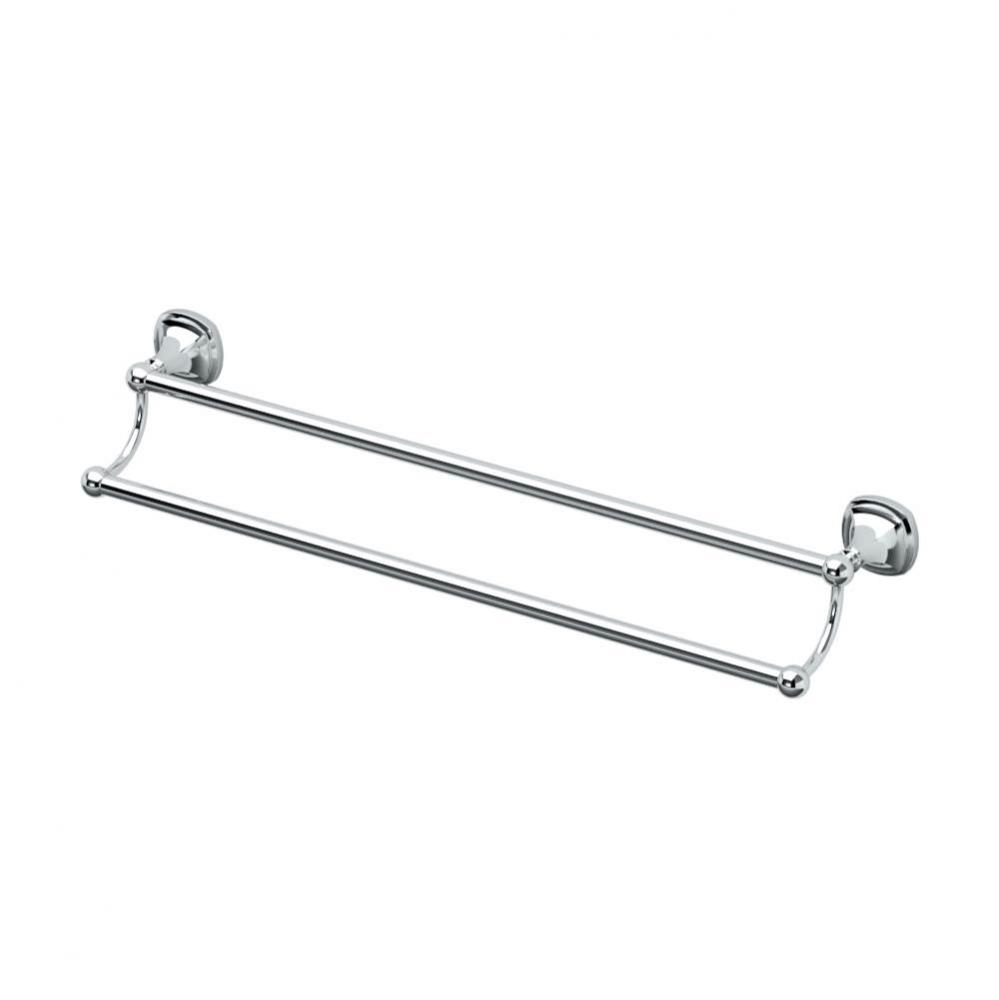 Lucerne 24'' L Double Towel Bar, Chrome