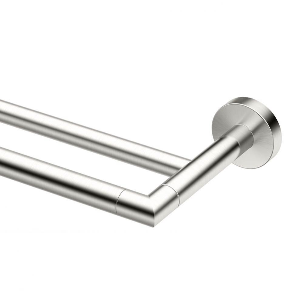 Glam 24'' Double Towel Bar, Satin Nickel