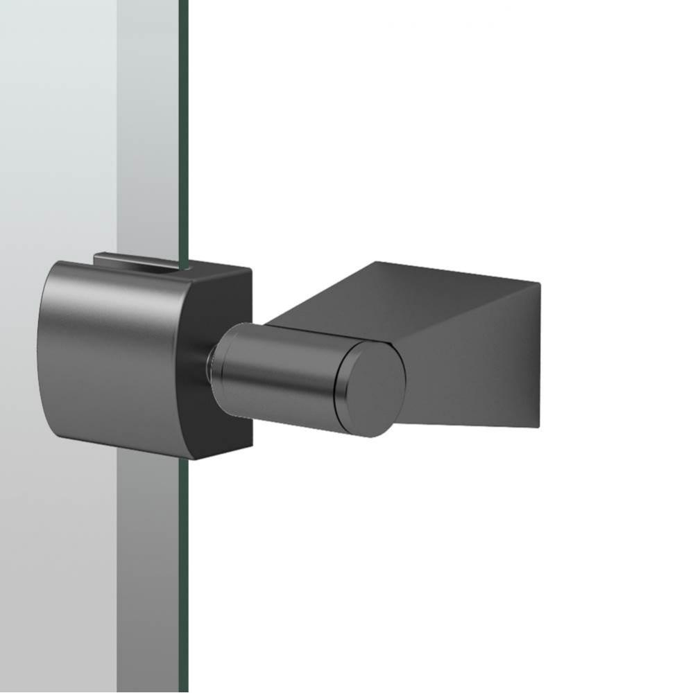 Bleu 24''H Frameless Rectangle Mirror, Matte Black