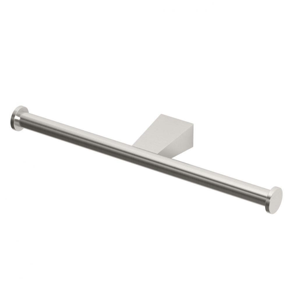 Bleu Double TP Holder, Satin Nickel