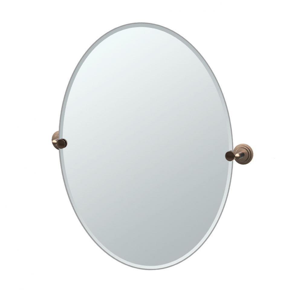 MARINA,LRG OVAL MIRROR,BRNZ