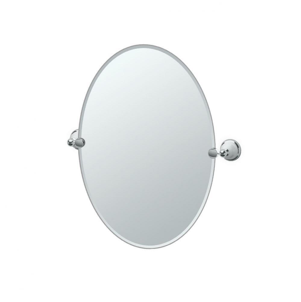 Franciscan 26.5''H Oval Mirror Chrome