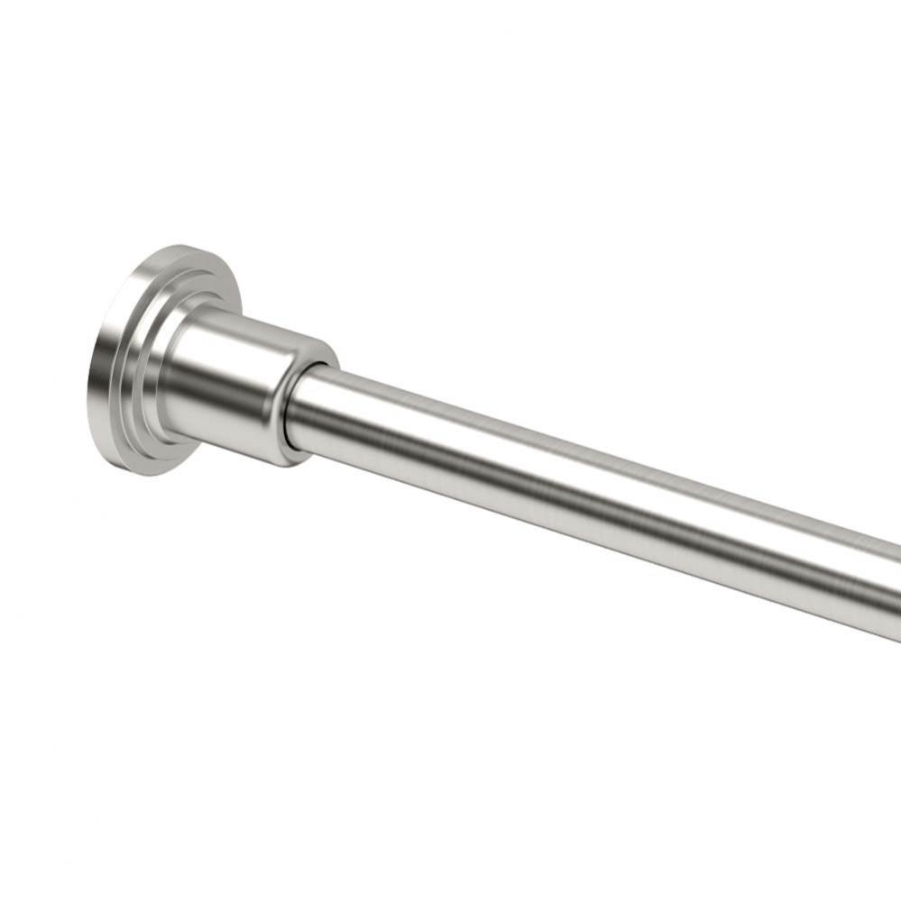 Marina 72''L Shower Rod Set Satin Nickel