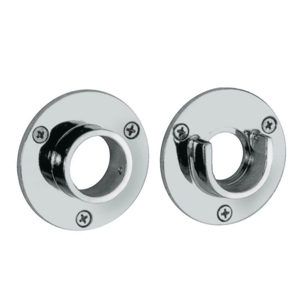 Wall Flange, Pair, Chrome