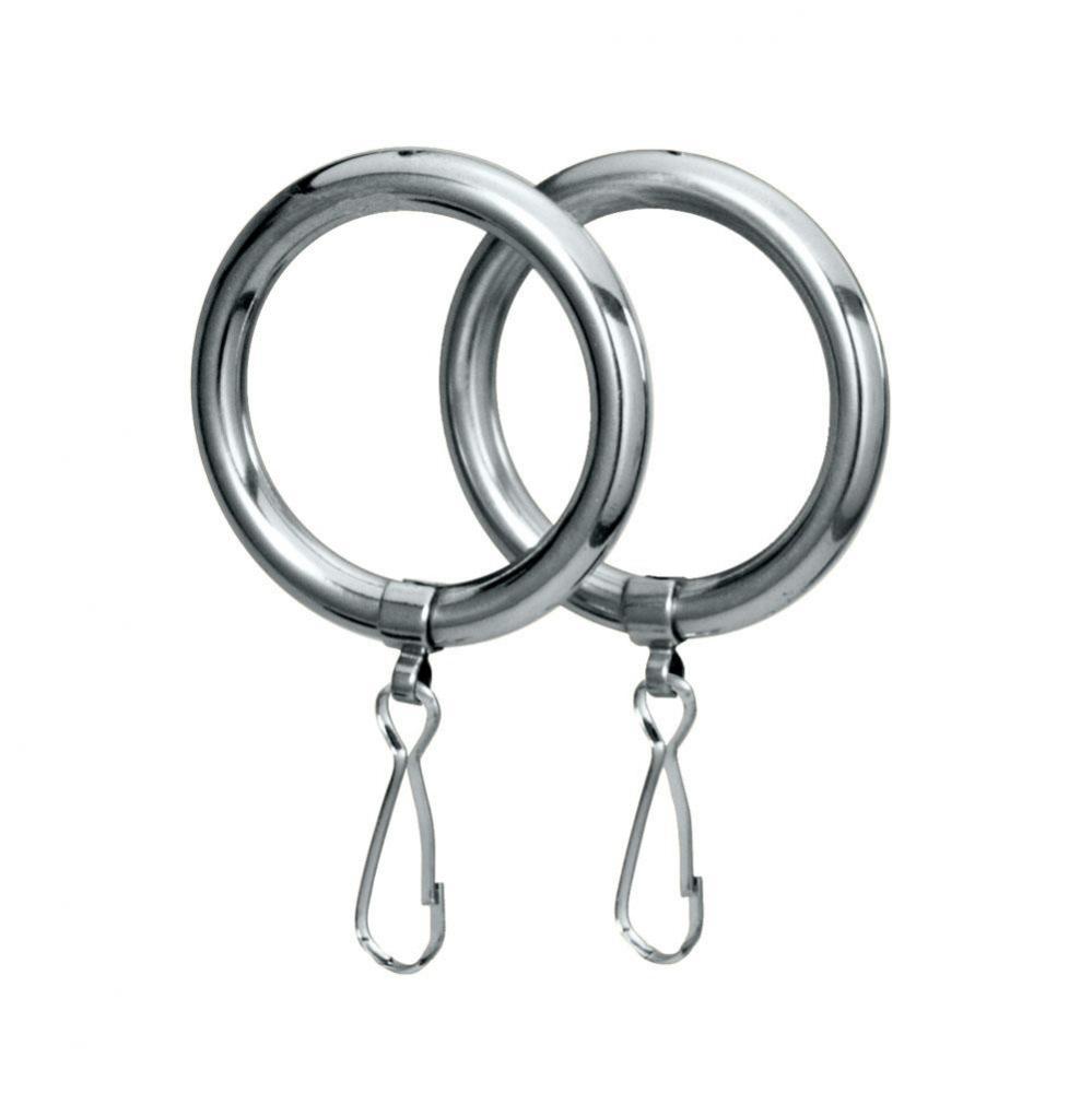 Curtain Ring, Pair, Chrome