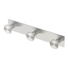 Gatco 1288SN - Glam All Modern Décor 11'' L Triple Robe Hook, Satin Nickel