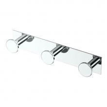 Gatco 1288 - Glam All Modern Décor 11'' L Triple Robe Hook, Chrome