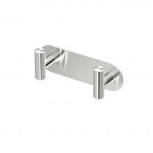 Gatco 1295 - Latitude, All Modern Décor Double Robe Hook, Satin Nickel