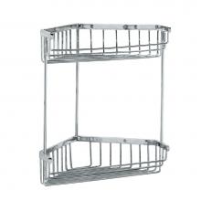 Gatco 1475 - Shower Corner Basket, 2-tier, Chrome