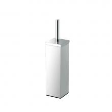 Gatco 1488 - Elegant Square Toilet Brush Holder Chrome
