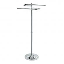 Gatco 1505 - Floor S-Style Towel Stand, Chrome