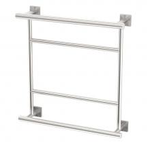 Gatco 1543 - Elevate Hotel Towel Centre Rack, Satin Nickel