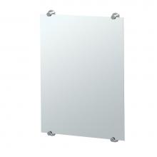 Gatco 1561 - Latitude 30''H Frameless Fixed Mount Mirror, Chrome