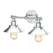 Gatco 1720 - Modern Farmhouse Metal Double Sconce, Chrome
