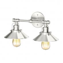 Gatco 1721 - Modern Farmhouse Metal Double Sconce, Satin Nickel