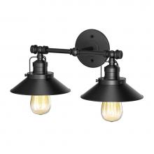 Gatco 1722 - Modern Farmhouse Metal Double Sconce, Matte Black
