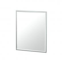 Gatco 1823 - Flush Mount EZ Hanging 25''H Framed Rect Mirror, Chrome