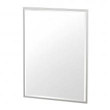 Gatco 1832 - Flush Mount EZ Hanging 32.5''H Framed Rectangular Mirror, Satin Nickel