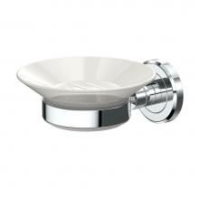Gatco 1940 - Latitude Porcelain Soap Dish, Chrome