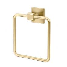 Gatco 4062 - Elevate Towel Ring, Brushed Brass