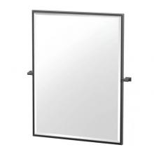 Gatco 4719XFSM - Bleu 25''H Framed Rectangle Mirror, Matte Black