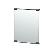 Gatco 1523MX - Fixed Mount 24''H Frameless Rectangle Décor Mirror, Matte Black