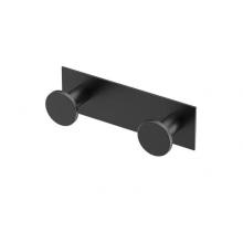 Gatco 1284MX - Glam All Modern Décor 6.5'' L Double Robe Hook, Matte Black