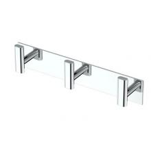 Gatco 1287 - Elevate All Modern Décor 11'' L Triple Robe Hook, Chrome
