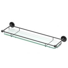 Gatco 1465MX - Premier Railing Glass Shelf 20''L Matte Black