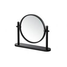 Gatco 1391MX - Table Mirror, 3X Magnification, Matte Black