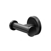 Gatco 4245AMX - Latitude Double Robe Hook, Matte Black