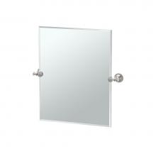 Gatco 4029SM - Tavern 24''H Frameless Rectangle Mirror Satin Nickel