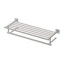 Gatco 4077 - Elevate Minimalist Towel Rack, Satin Nickel