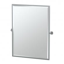 Gatco 4249FS - Latitude 32.5''H Framed Rectangle Mirror, Chrome