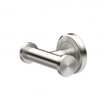Gatco 4295A - Latitude Double Robe Hook, Satin Nickel