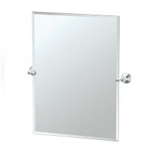 Gatco 4359S - Charlotte 31.5''H Frameless Rectangular Mirror, Chrome