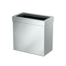 Gatco 1916 - Wastebasket Rectangular 11.875''H, Chrome