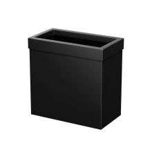 Gatco 1918 - Wastebasket Rectangular 11.875''H, Matte Black