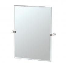 Gatco 4389S - Bleu 31.5''H Frameless Rectangle Mirror, Satin Nickel