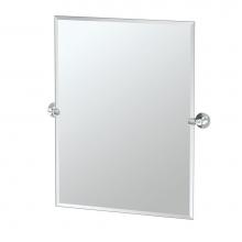Gatco 4419S - Cafe 31.5''H Frameless Rectangle Mirror, Chrome